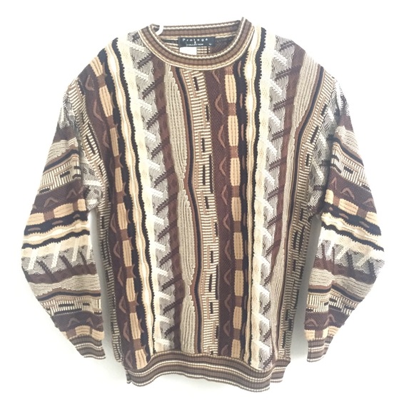 Vintage Other - VTG Textured Chunky Knit Sweater L